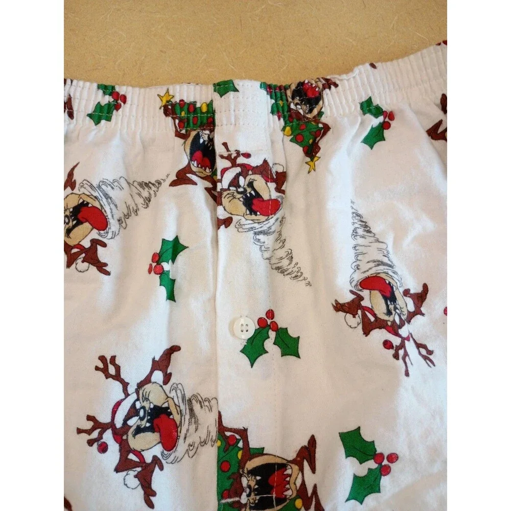 Vintage Loony Tunes Taz Christmas Boxers Size Large NWT